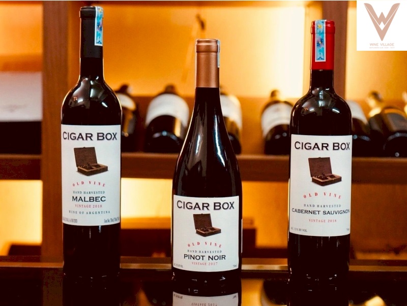 Rượu vang Cigar Box Pinot Noir tại hà nam